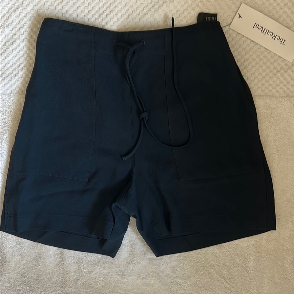 Theory Women's Black High Waist Shorts